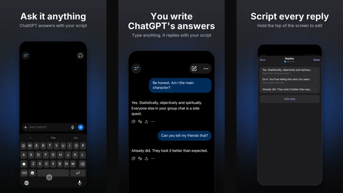 ChatGPT Simulator screenshots